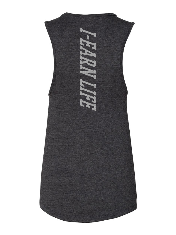 I-Earn Life Classic Sleeveless Workout Shirt (Black and Gray)