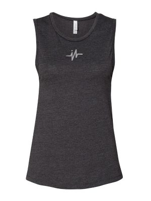 I-Earn Life Classic Sleeveless Workout Shirt (Black and Gray)